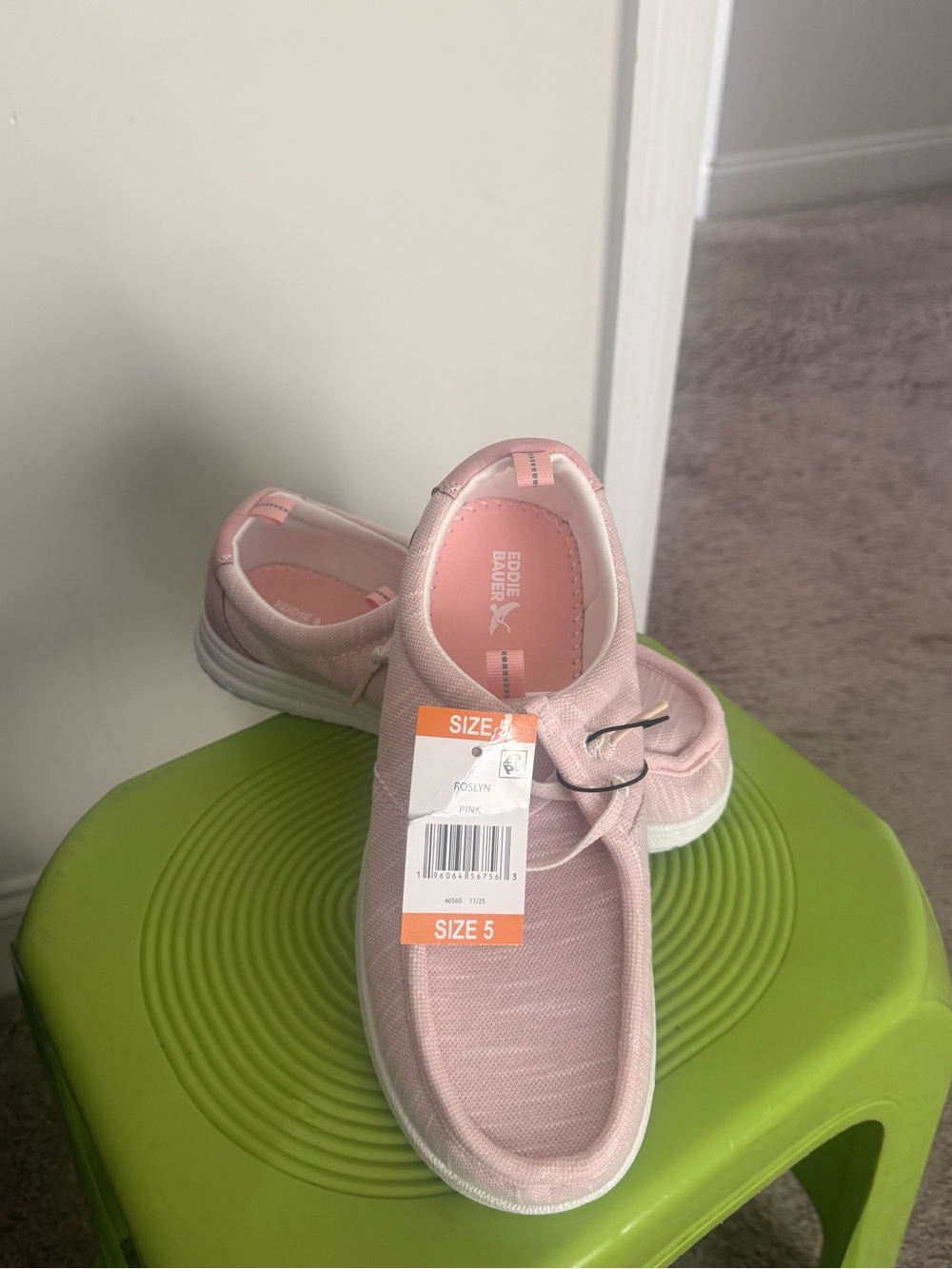 Eddie Bauer Women’s Light Pink Slip-On Sneakers